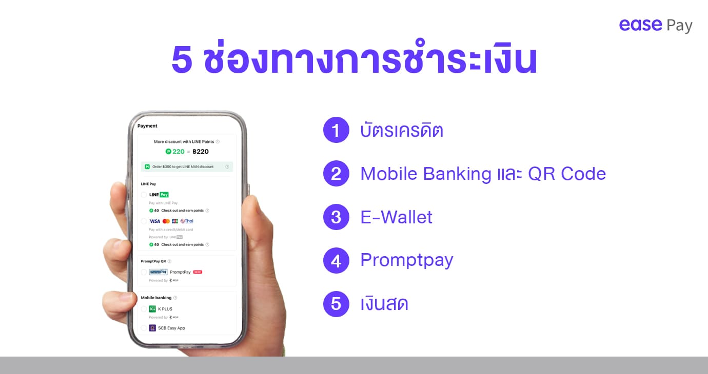 ช่องทางชำระเงิน